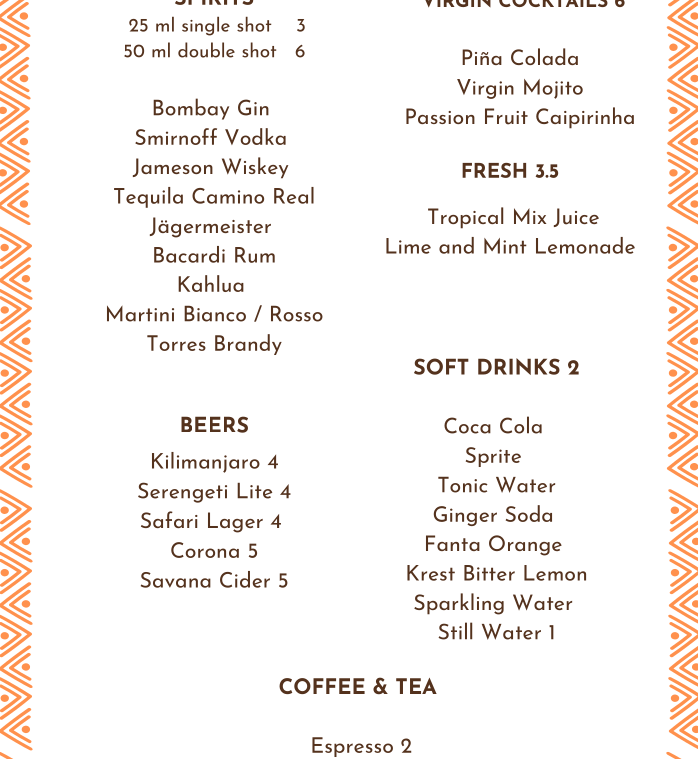 See Full Drinks Menu